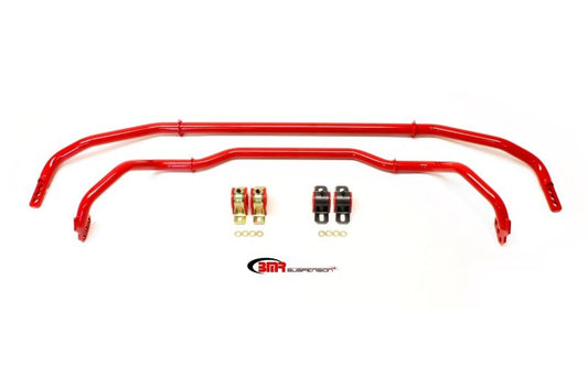 BMR 13-15 5th Gen Camaro Front & Rear Sway Bar Kit w/ Bushings - Red