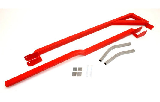 BMR 82-82 3rd Gen F-Body Weld-On Boxed Subframe Connectors (Outside Frame Exhaust) - Red
