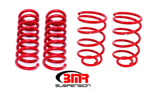 BMR 64-66 A-Body Lowering Spring Kit (Set Of 4) (2.0in Drop) - Red