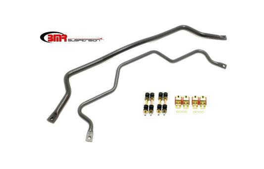 BMR 93-02 F-Body Front (SB001H) & Rear (SB003H) Sway Bar Kit w/ Bushings - Black Hammertone