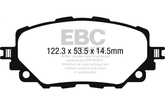 EBC 15-17 Mazda Miata MX-5 Yellowstuff Front Brake Pads DP42263R