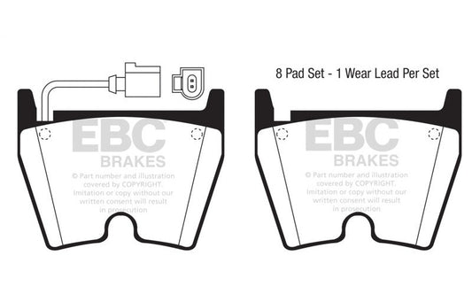 EBC 17-18 Audi RS3 Yellowstuff Front Brake Pads DP41513/3R