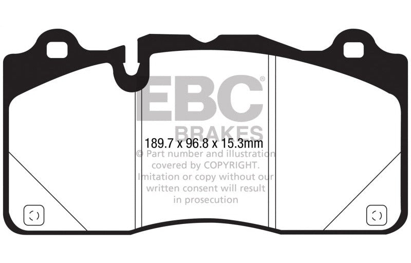 EBC 2016-2018 Cadillac CTS-V Redstuff Ceramic Low Dust Front Brake Pads DP33050C
