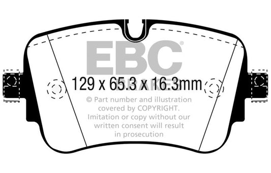 EBC 16-18 Audi Q7 Yellowstuff Rear Brake Pads DP42299R