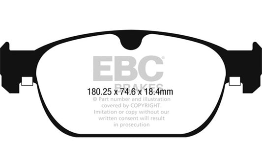 EBC 2017+ Volvo S90 2.0L Turbo Redstuff Front Brake Pads DP32260C