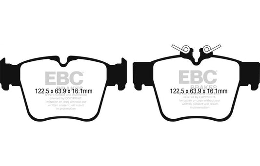 EBC 2015+ Mercedes-Benz C300 (W205) 2.0L Turbo AMG Sport Pkg Redstuff Rear Brake Pads DP32270C