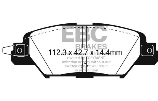 EBC 2016 Mazda CX-5 2.0L Redstuff Rear Brake Pads DP33071C