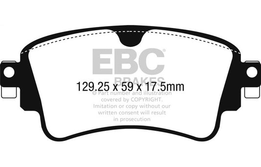 EBC 2018+ Audi A4 Allroad Quattro 2.0L Turbo Ultimax2 Rear Brake Pads UD1898