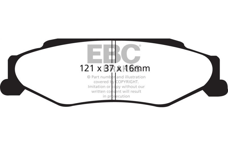 EBC 2003-2004 Cadillac XLR 4.6 Redstuff Rear Brake Pads DP31160C