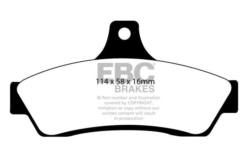 EBC 2003-2004 Pontiac GTO 5.7 (Solid Rear Rotors) Yellowstuff Rear Brake Pads DP41711R