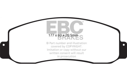 EBC 05-07 Ford F250 (inc Super Duty) 5.4 (2WD) Extra Duty Front Brake Pads ED91777
