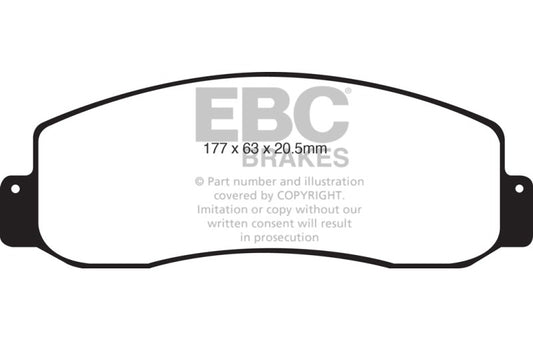 EBC 05-07 Ford F250 (inc Super Duty) 5.4 (2WD) Greenstuff Front Brake Pads DP61777