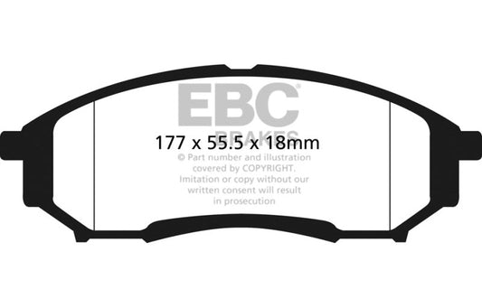 EBC 05-07 Ford F250 (inc Super Duty) 5.4 (2WD) Greenstuff Rear Brake Pads DP61778