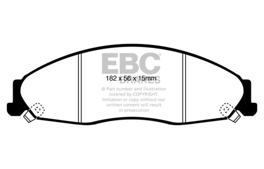 EBC 05-08 Pontiac Grand Prix 5.3 Redstuff Front Brake Pads DP31841C