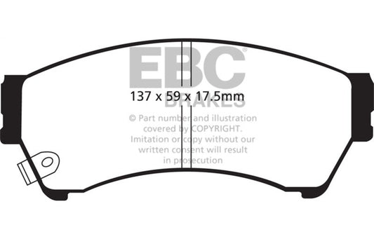 EBC 06-09 Ford Fusion 2.3 Ultimax2 Front Brake Pads UD1164