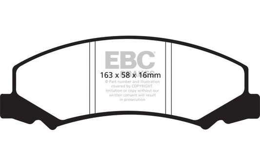 EBC 08-09 Buick Allure (Canada) 5.3 Redstuff Front Brake Pads DP31762C
