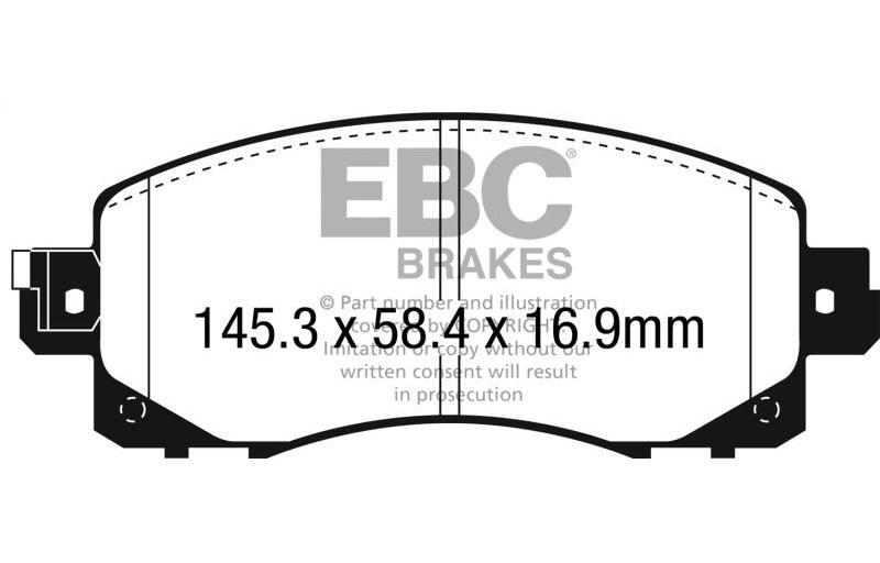 EBC 2022-2027 Subaru WRX 2.4T Yellowstuff Front Brake Pads DP42330R