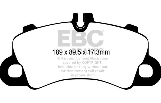 EBC 2018+ Porsche Cayenne (3rd Gen) 3.0L Turbo Extra Duty Front Brake Pads ED92379