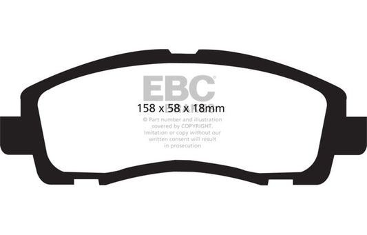 EBC 09-14 Acura TL 3.5 Redstuff Front Brake Pads DP31753C