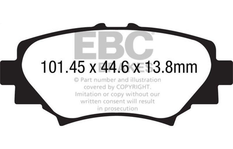 EBC 2014 and Newer Mazda 3 2.0 (Japan Build) Redstuff Rear Brake Pads DP32186C