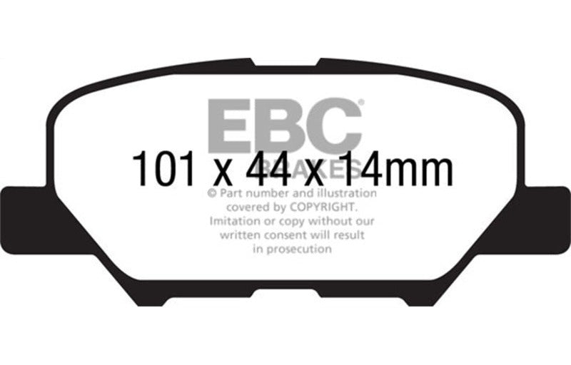 EBC 2014-2019 Mazda 3 2.0L/2.5L (BN/BM Mexico Build) Greenstuff Rear Brake Pads DP22171