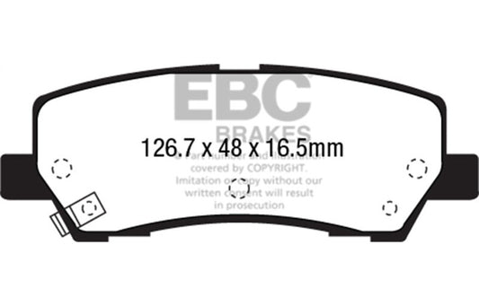 EBC 15+ Ford Mustang 2.3 Turbo Redstuff Rear Brake Pads DP33041C