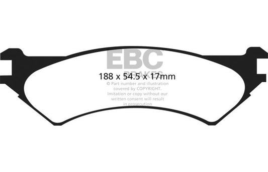 EBC 97-00 Ford Econoline E250 4.2 (4 Wheel ABS) Greenstuff Rear Brake Pads DP61787