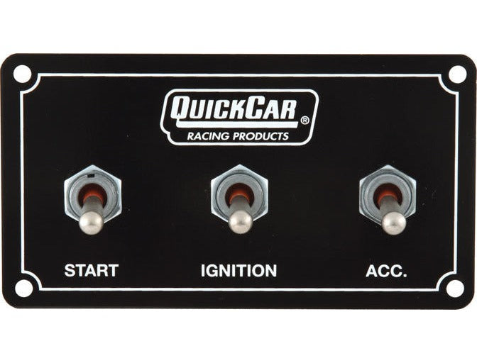 QuickCar Extreme Single Ignition 3 Switch Panel