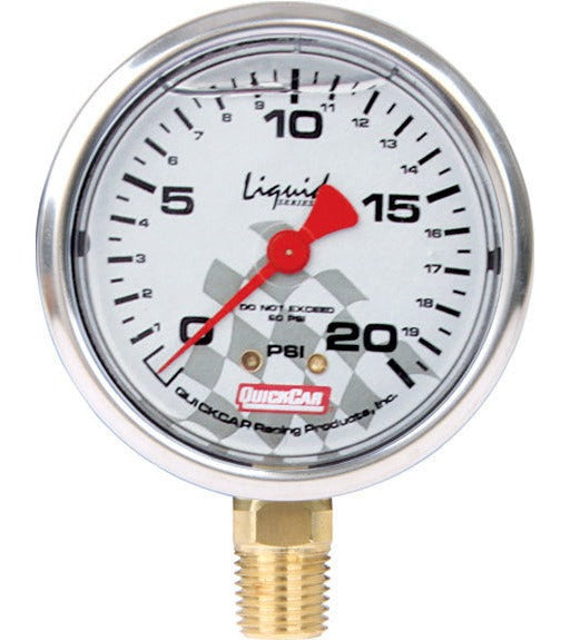 QuickCar 0-20 PSI Liquid Filled Tire Gauge Head