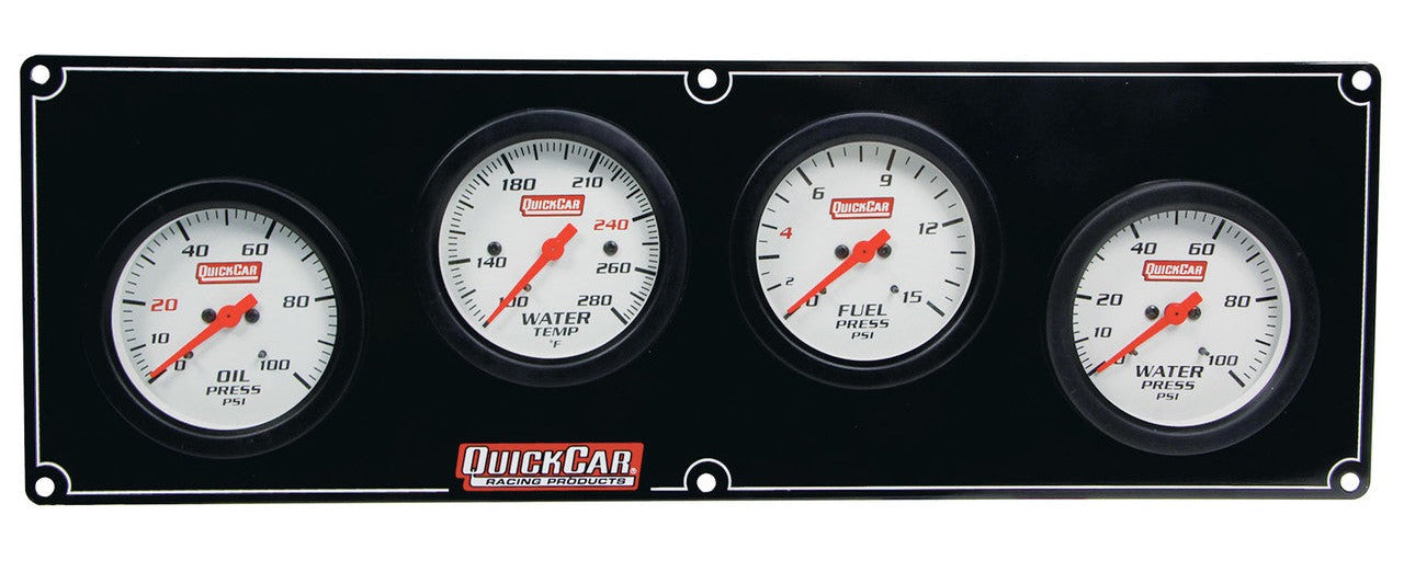 QuickCar Extreme 4 Gauge Panel OP/WT/FP/WP