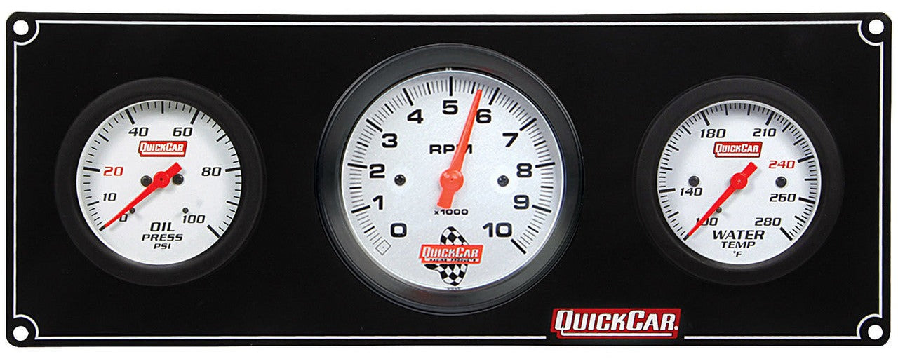 QuickCar Extreme 2-1 Gauge Panel OP/3"Tach/WT
