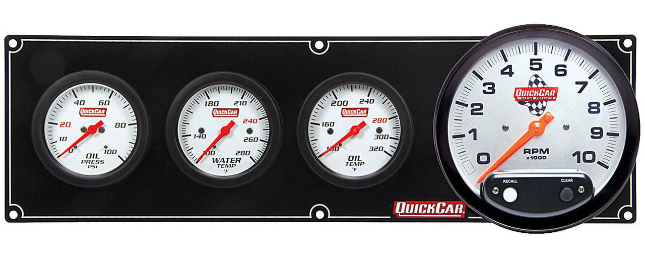 QuickCar Extreme 3-1 Gauge Panel OP/WT/OT/5"Tach