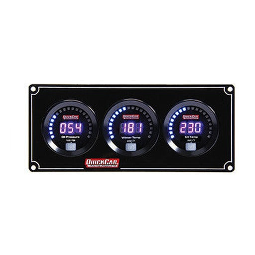 QuickCar Digital 3 Gauge Panel OP/WT/OT