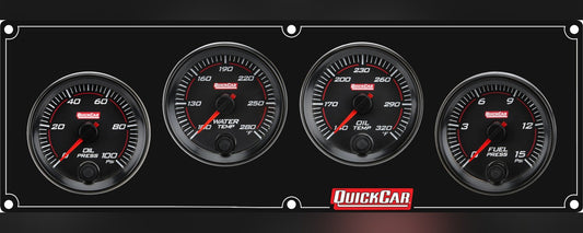 QuickCar Redline 4-1 Gauge Panel OP/WT/OT/FP