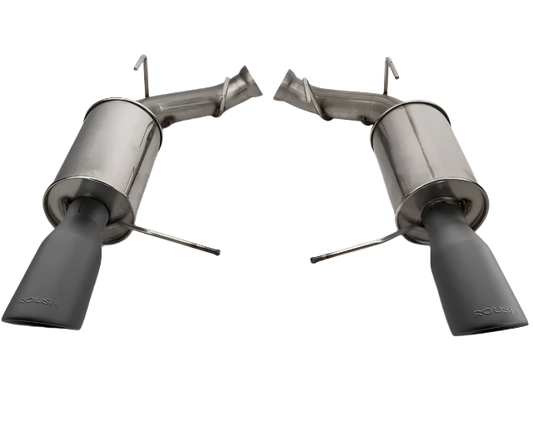 Roush V6 Axle Back Exhaust for 11-14 Mustang Black Tips 421145-BLK