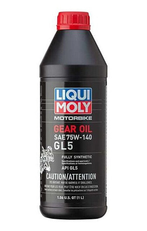 LIQUI MOLY 1L Motorbike Gear Oil (GL5) SAE 75W-140 (20088) - Pack of 6