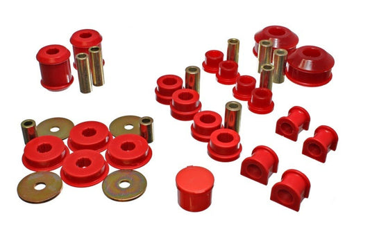 Energy Suspension for 2003-2005 Lancer EVO 8 Red Hyper-Flex Bushing Set 5.18115R