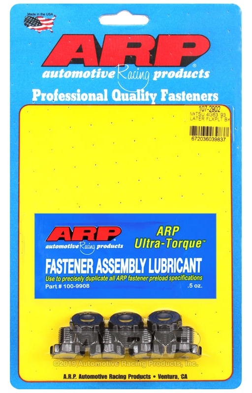 ARP 107-2902 for 93+ Mitsubishi 4G63 Flexplate Bolt Kit