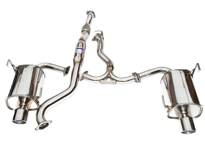 Invidia HS08SW4GT3 08-14 Subaru WRX Sedan/Forester XT Q300 Dual Rolled S.S.Tips Cat-back Exhaust