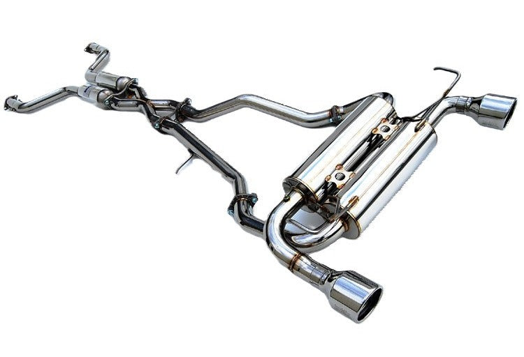 Invidia HS14IQ5GIS 14-Up Infiniti Q50 Gemini Rolled S.S. tip Cat-back Exhaust