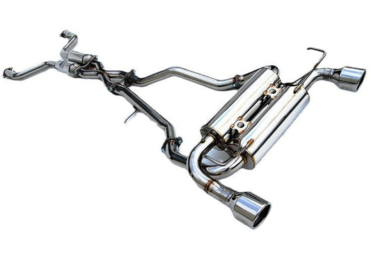 Invidia HS14IQ5GIS 14-Up Infiniti Q50 Gemini Rolled S.S. tip Cat-back Exhaust