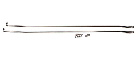 Kentrol 30529 Strut Rod Kit for 1997-2006 Jeep Wrangler TJ LJ - Polished Silver