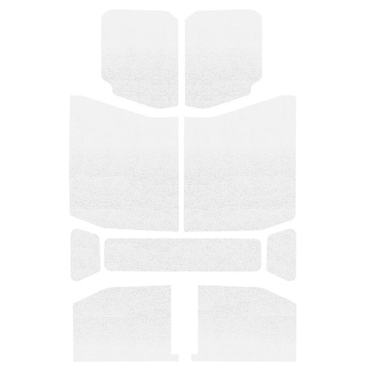 DEI for 2018-2023 Jeep Wrangler JL 4-Door Boom Mat Headliner - 9 Piece - White