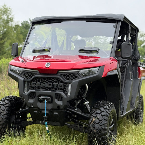 Seizmik 25+ CFMOTO U10/10 XL Pro Toolless Windshield - Hardcoated 50-553331KIT