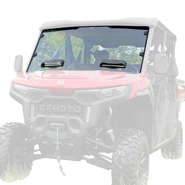 Seizmik 25+ CFMOTO U10/10 XL Pro Toolless Windshield - UV 50-55332KIT