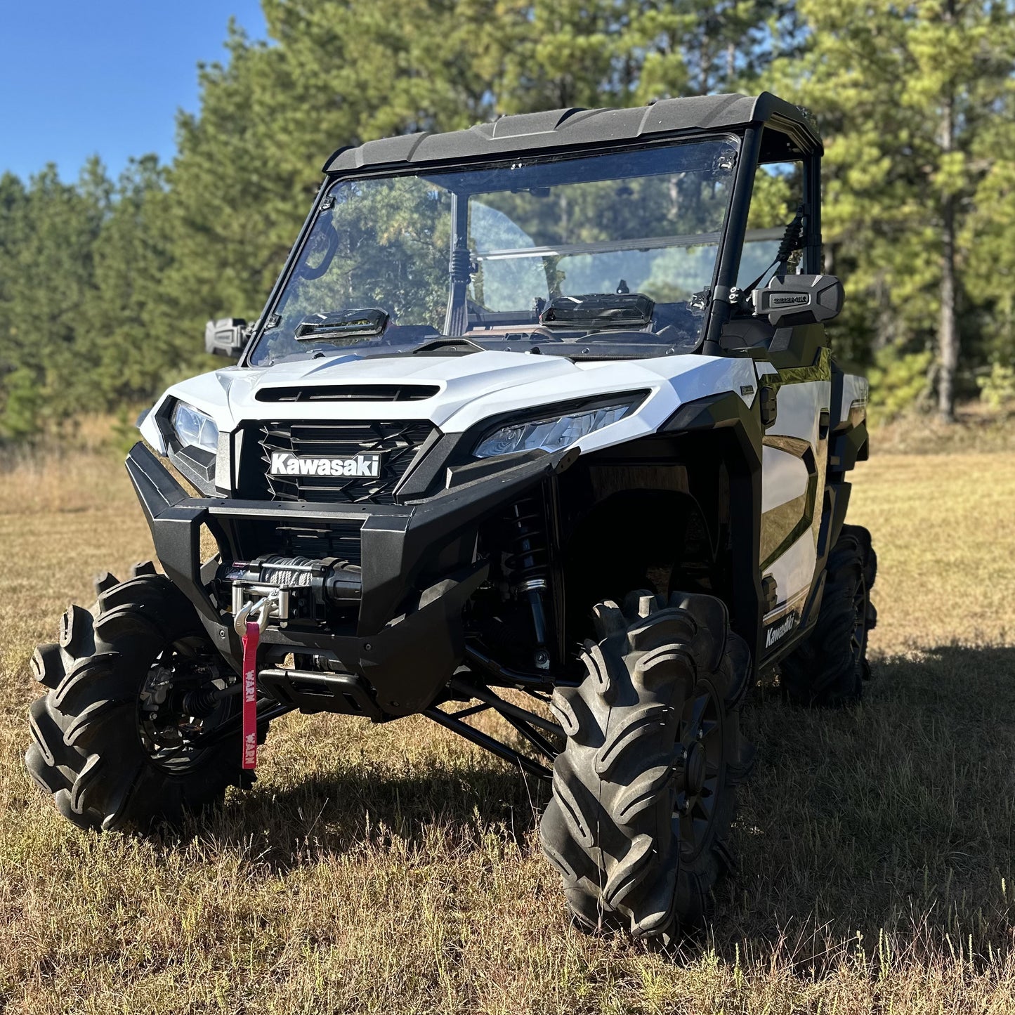 Seizmik 24+ Kawasaki Ridge Ranch Tool Less Windshield - Hardcoated 50-55317KIT