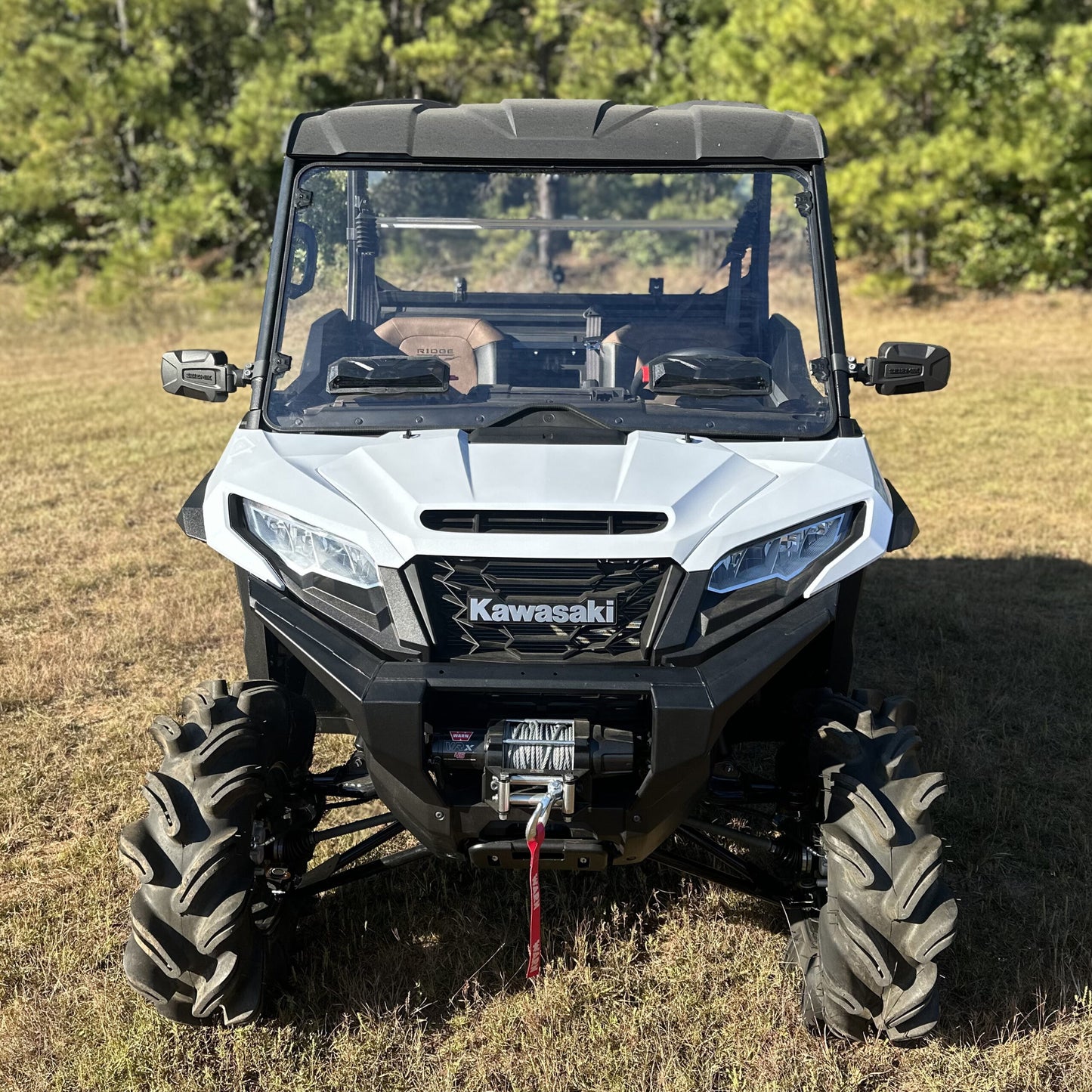 Seizmik 24+ Kawasaki Ridge Ranch Tool Less Windshield - Hardcoated 50-55317KIT