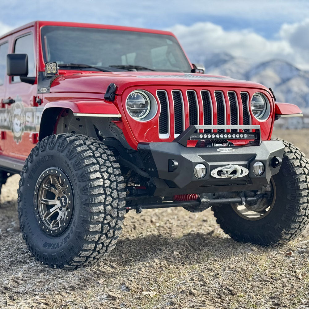 Rock Slide Engineering for Jeep Wrangler JL & Gladiator JT Appalachian Stubby Front Bumper