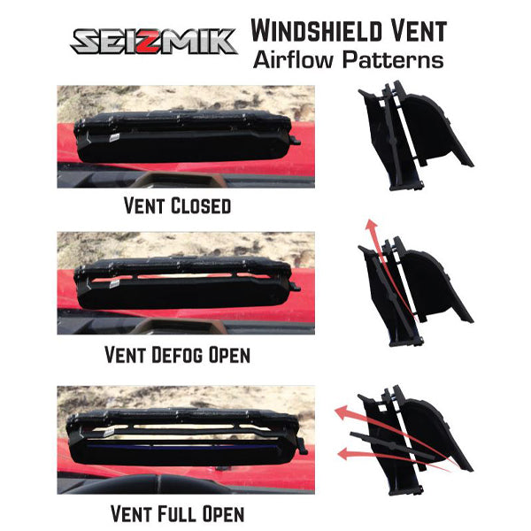 Seizmik 16-23 Can Am Defender HD5-HD10/MAX Tool-Less Windshield Vented HC 50-50234kit