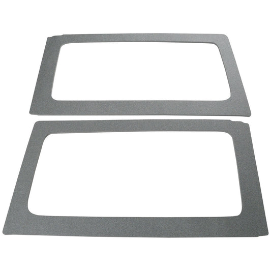 DEI for 2011-2018 Jeep Wrangler JK 2-Door Boom Mat Rear Side Window Trim - 2 Piece - Gray